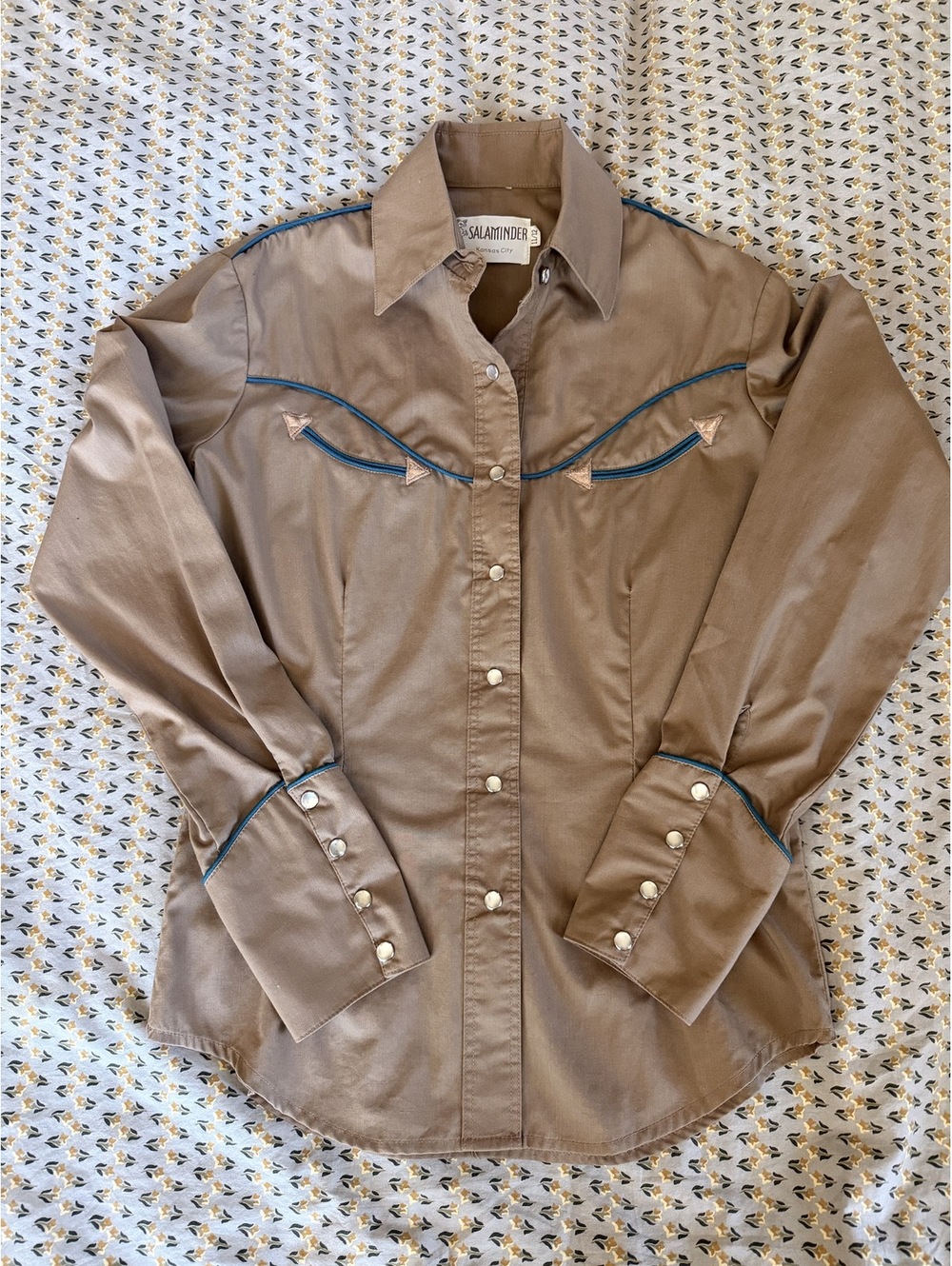 Vintage Salaminder Kansas City Women's Western Style Button-Up Shirt